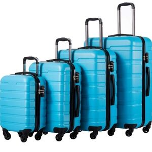 Coolife Luggage Suitcase Spinner Hardshell Lightweight TSA Lock